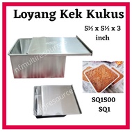 Loyang Kek Kukus Loyang Kek Buah Loyang Kek Bertutup 5½ x 5½ x 3 inci Fruit Cake Mould with Lid