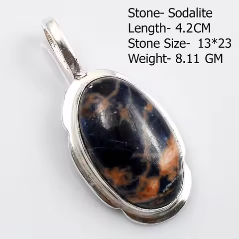 Genuine Tiger eye Rhodonite Amazonite Sodalite Pyrite Moonstone Pendant