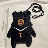 台灣觀光局代言人Ｑ版呆萌黑熊兩用零錢包及悠遊卡包文創商品@c624