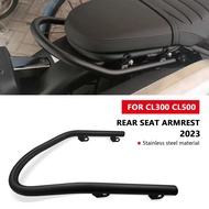 For CL300 CL500 SCL500 2022-2024 Tailstock Armrest Handlebar Rack cl500 cl300 scl500 Motorbike Rear 
