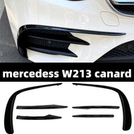 Mercedes Benz E Class W213 16-23 E200 E250 E300 E350 Front Bumper Canard Trim C238 Coupe C238 Diffus