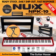 Nux NPK-10 88-Key Digital Piano with 3-Pedal Wooden Stand (NPK10)(RED)