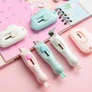 Cartoon Portable Utility Knife Mini Rabbit Cloud Stretch Paper Cutter Box Opener Letter Opener Office School Stationery Supplies