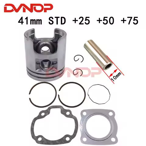 2-stroke motorcycle engine Accessories AG50 AD50 Piston ring Components Piston diameter 41mm pin 10m