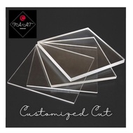 customized cut clear Acrylic sheet(2mm & 3mm thickness)8inc x 4.75inc