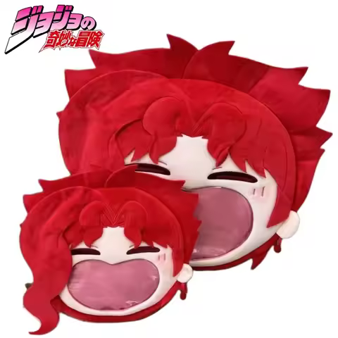 New JoJo's Bizarre Adventure Plush Bigmouth Bag Cartoon Kakyoin Noriaki Itabag Translucent Badge Dis