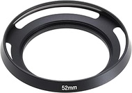 EMSea 52mm Lens Hood Compatible with FUJINON XC15-45mm F3.5-5.6 OIS PZ Lens Compatible with Fuji Fuj