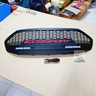 กระจังหน้า Ford EcoSport รุ่นมีไฟ LRL สีดำด้านโลโก้แดง ใส่ปี 2014 - 2020