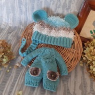 Blythe knitted turquoise set