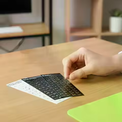 Hebrew Keyboard Stickers Keyboard Button Alphabet Stickers Protective Film