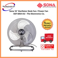 Sona 16" Oscillator Desk Fan / Power Fan  SOF 6054 UU
