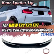 F22 F23 F87 M2 PSM Style Car Rear Spoiler Wing Trunk Lip Tail Trunk Roof Spoiler For BMW 218i 220i 2