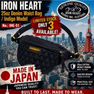 IRON HEART 25oz Denim Waist Bag Limited stock: only 3 available Indigo Model No.: IHE-51