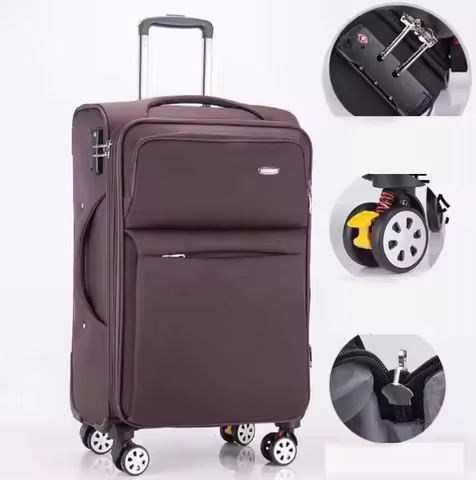 28 Inch Oxford Softside Spinner Luggage Suitcase 26 Inch Oxford Travel Luggage Suitcase 24 Inch Men