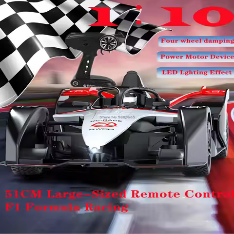 1:10 Simulation Full Scale Remote Control Formula F1 Racing Car 51CM Large-Sized Four-Wheel Damping 