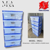 5 Tier Plastic Drawer / Storage Cabinet Plastic Storage Organizer
