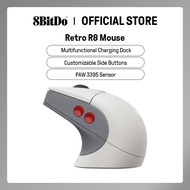 【8.8 SALE】8BitDo Retro R8 Mouse with PAW 3395 Optical Sensor DPI 26K, Wireless 4K Polling Mouse with