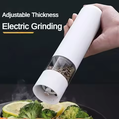 Electric Stainless Steel Pepper Grinder Seasoning Jar Black Pepper Grinder Electric Small Grinding B