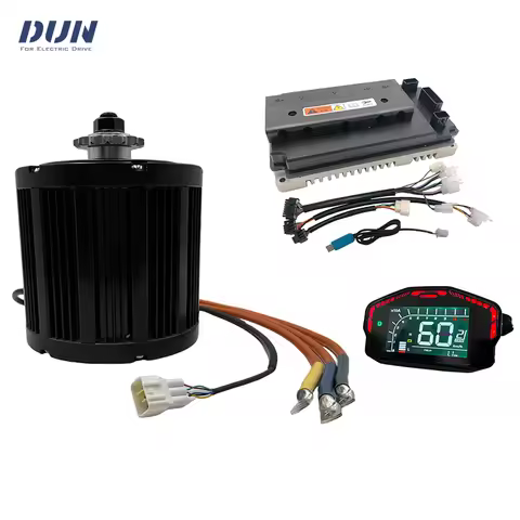 QS138 3000W Peak 9KW 72V 100KPH PMSM Mid Drive Motor with EM150 Controller and DKD Display For Dirtb
