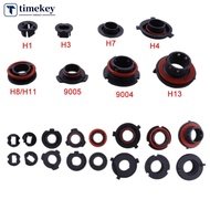 TME  2Pcs Car LED Headlight Light Lamp Bulb Adapter Holder Base Sockets Retainer For H1 H3 H4 H7 H11