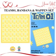 TAEYANG TEAM01 Bandana Wappen Set Official Merch LINE FRIENDS Kpop