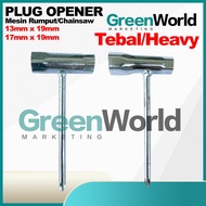 Spannar Plug Opener Plug Wheel 17mm*19mm / 13mm*19mm Socket Wrench Mesin Rumput Brush Cutter Chainsa