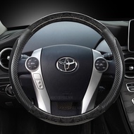 Mahogany Wood Grain Car Steering Wheel Cover For Toyota Prius 30 20 Prius V Prius C Prius Prime Massage Auto Accessories
