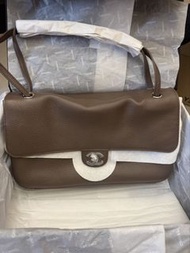 Chanel 26A 大象灰銀32cm機場包flap bag