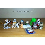 Dog and Cat Miniature Figure Display items-keychains