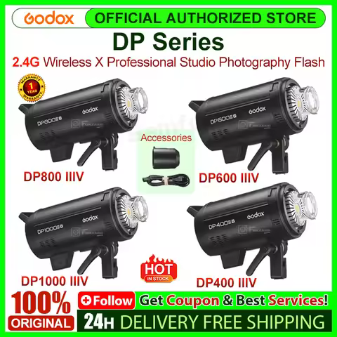 Godox DP400IIIV DP600IIIV DP800IIIV DP1000IIIV DPIIIV Built-in 2.4G Wireless X Profrssional Studio P