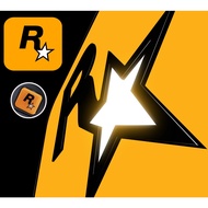 3D GTA5 Rockstar Game Logo Resin Emblem Vinyl Stickers Funny Sticker