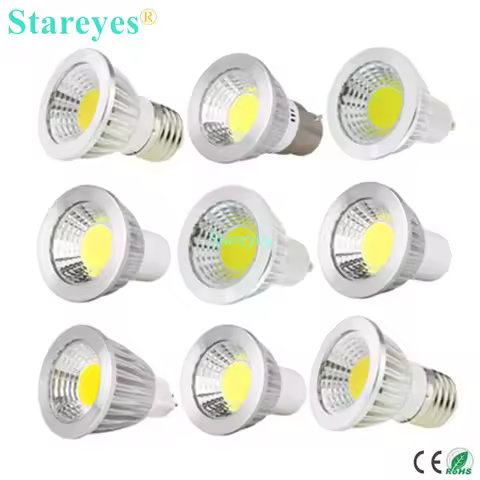 1 piece Dimmable 3W 5W GU10 E27 B22 E14 GU5.3 MR16 LED COB Spotlight led downlight Bulb droplight li