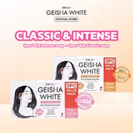 BUNDLE Geisha White Intense & Classic x3pcs 65g Soap Pack Japan Formula