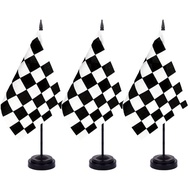 F1 Desktop Flag Racing Car Checked Race Table Flags Birthday Party Decoration Supplies