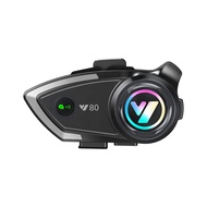 [Y80 (No Intercom)] Motorcycle/Ski Helmet Bluetooth Headset - IPX6 Waterproof, Multi-Sound Modes, Cl