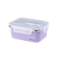 [Lock & Lock] Microwaveable Match Stainless Steel Heat Insulated Lunch Box (Lilac Purple) Lock And L
