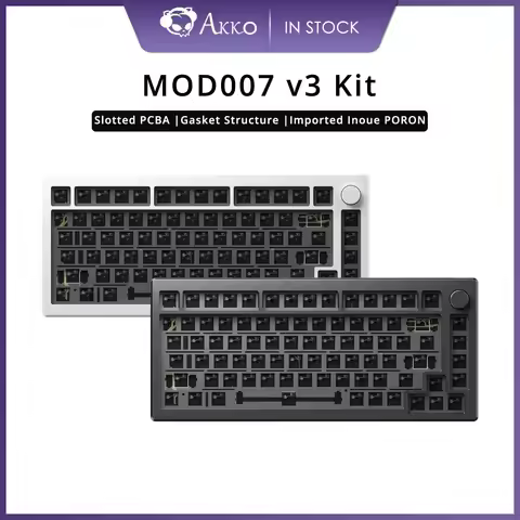 Akko MOD007 V2/V3 Keyboard DIY Kit Hot Swap Gasket Mount with 82-Key Layout Wired Mechanical Gaming 
