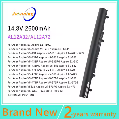 New AL12A72 Laptop battery For ACER Aspire V5-531 V5-531G V5-531P V5-551 V5-551G V5-561 V5-561G V5-5