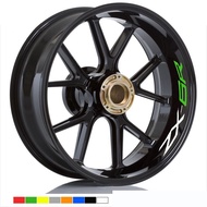 KAWASAKI ZX-6 ZX-6R ZX6 ZX6R WITH ZX-6R ZX-6 Motorcycle Decals Wheel Reflective Stickers Stripes.1