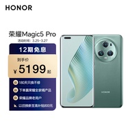 荣耀Magic5 Pro 荣耀青海湖电池 鹰眼相机 高通骁龙8Gen2 悬浮流线四曲屏  5G手机 8GB+256GB 苔原绿