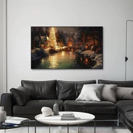 Winter Wall Art, Canvas Wall Art, Christmas Decor, Extra Large Wall Art, Christmas, To Hang Canvas, 