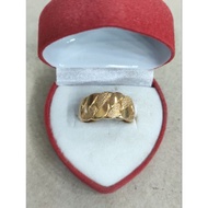 4 gram young gold sand chain ring