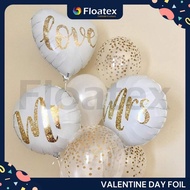Valentine's Day Glitter Wording Foil Balloon (Mr&Mrs/Love)