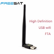 2.4GHz FREESAT USB WiFi With Antenna Work For Freesat V7 HD V8 Super Digital Satellite Receiver Receptor For HD TV Set Top Box TV Receivers