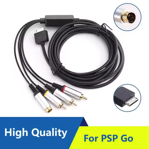 High Quality 3m S-AV Cable For PSP GO HD AV TV Video Component Extension Cord Cable