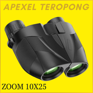 PROMO APEXEL Teropong Binoculars Compact Zoom 10x25 - APL teropong jarak jauh 50000m siang malam 100