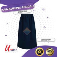 Kain Kurung Sekolah Biru Kain Licin Koshibo / School Uniform Kain Kurung Rendah / Kain Sahaja - Unip