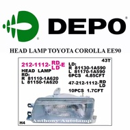 TOYOTA COROLLA EE90 LH HEAD LAMP
