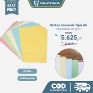 90g thin concorde paper, A5 size / 20 sheets