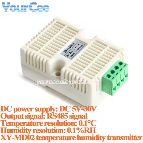 XY-MD02 Temperature and Humidity Transmitter Detection Sensor Module Modbus SHT40 Temperature Sensor